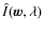 $\hat{I}({\vec w},\lambda)$
