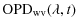$\displaystyle {\rm OPD}_{\rm wv}(\lambda,t)$