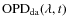 ${\rm OPD}_{\rm da}(\lambda,t)$