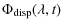 $\displaystyle \Phi_{\rm disp}(\lambda,t)$