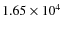 $1.65\times 10^4$