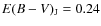 $E(B-V)_{\rm J}=0.24$