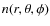 $n(r, \theta, \phi)$