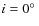 $i=0\hbox{$^\circ$ }$