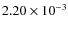 $2.20\times10^{-3}$