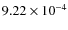 $9.22\times10^{-4}$