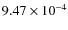 $9.47\times10^{-4}$