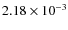 $2.18\times10^{-3}$