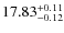 $\rm 17.83_{-0.12}^{+0.11}$