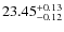 $\rm 23.45_{-0.12}^{+0.13}$