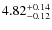 $\rm 4.82_{-0.12}^{+0.14}$
