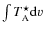 $\int{T_{\rm A}^\star {\rm d}v}$