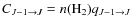 $C_{J-1\rightarrow J}=n({\rm H}_2)q_{J-1\rightarrow J}$