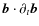 $\vec b \cdot \partial_{t} \vec b$