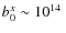 $b_0^x \sim 10^{14}~$