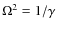 $\Omega^2=1/\gamma$
