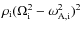 $\rho_{\rm i} (\Omega_{\rm i}^2 - \omega_{\rm A,i}^2)^2$