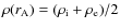 $\rho(r_{\rm A})=(\rho_{\rm i}+\rho_{\rm e})/2$
