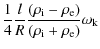 $\displaystyle \frac{1}{4} \frac{l}{R} \frac{(\rho_{\rm i} -
\rho_{\rm e})}{(\rho_{\rm i} + \rho_{\rm e})} \omega_{\rm k}$
