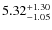 $5.32^{\rm +1.30}_{-1.05}$