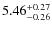 $5.46^{\rm +0.27}_{-0.26}$