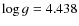 $\log g=4.438$