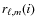 $r_{\ell,m}(i)$