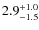 $\rm 2.9_{-1.5}^{+1.0}$