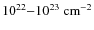 $10^{22}{-}10^{23}~{\rm cm^{-2}}$