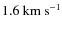 $1.6~{\rm km~s^{-1}}$
