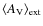 $\langle A_{\rm V} \rangle _{\rm ext}$