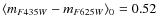 $\langle m_{F435W}-m_{F625W}\rangle_0=0.52$