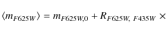 \begin{displaymath}\langle m_{F625W} \rangle = m_{F625W,0} + R_{F625W,~F435W}\ \times
\end{displaymath}