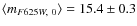 $\langle m_{F625W,~0}\rangle=15.4\pm0.3$