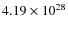 $4.19\times10^{28}$