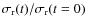 $\sigma_{\rm r}(t)/\sigma_{\rm r}(t=0)$