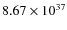 $8.67\times10^{37}$
