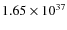$1.65\times10^{37}$
