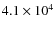 $4.1 \times 10^{4}$