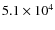 $5.1 \times 10^{4}$