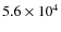 $5.6\times 10^4$