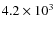 $4.2\times 10^3$