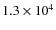 $1.3\times 10^4 $