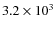 $3.2\times 10^3 $