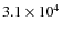 $3.1\times 10^4 $
