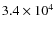 $3.4\times 10^4$