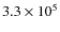 $ 3.3\times 10^5$