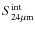 $S^{\rm int}_{24\mu {\rm m}}$