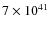 $7\times10^{41}$