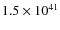 $1.5\times10^{41}$